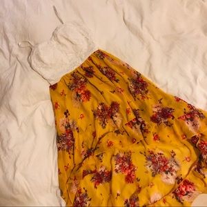 Hi-low floral dress
